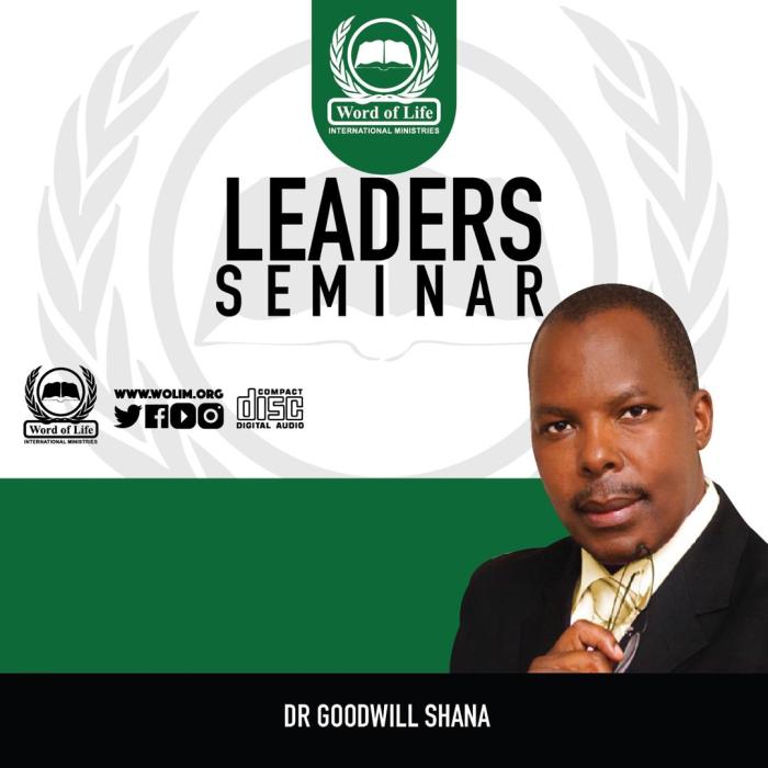 Leaders Seminar Harare - Sat Morning, 27 Oct 2018